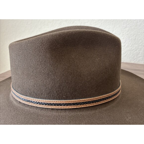 NWT Stetson The Rawlins, Size Large, KB Oak Brown, 100% Wool, USA, Cowboy Hat - Picture 7 of 16